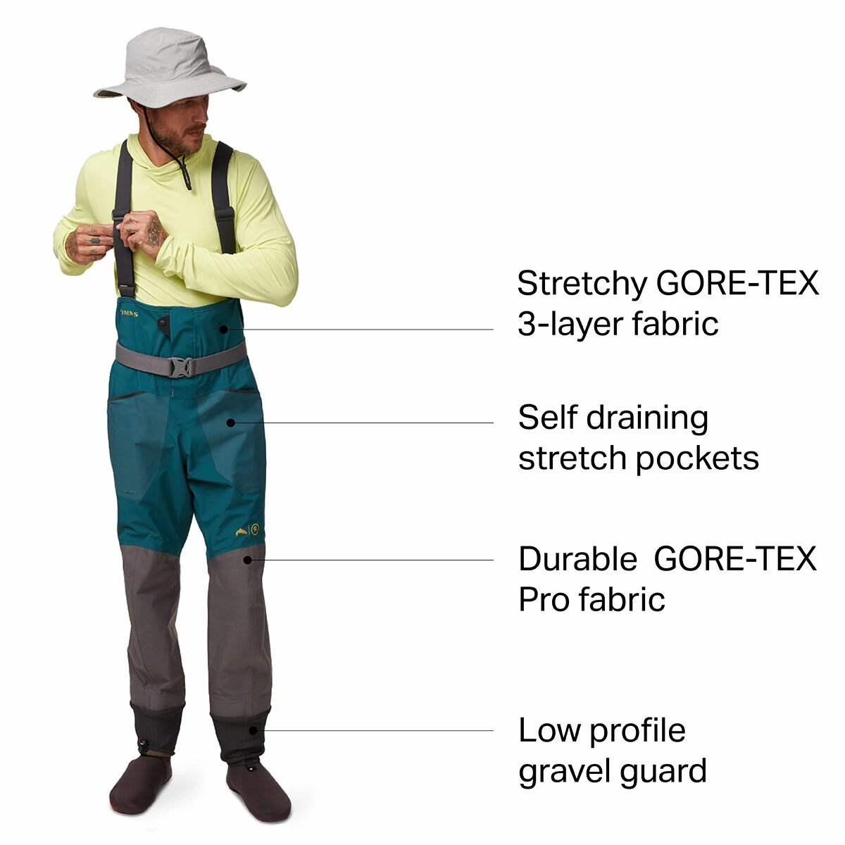 Promo β€οΈ X Simms Flyweight Stockingfoot Pant+ Wader Men's Backcountry Waders π 3 Promo β€οΈ X Simms Flyweight Stockingfoot Pant+ Wader Men's Backcountry Waders π - Image 2