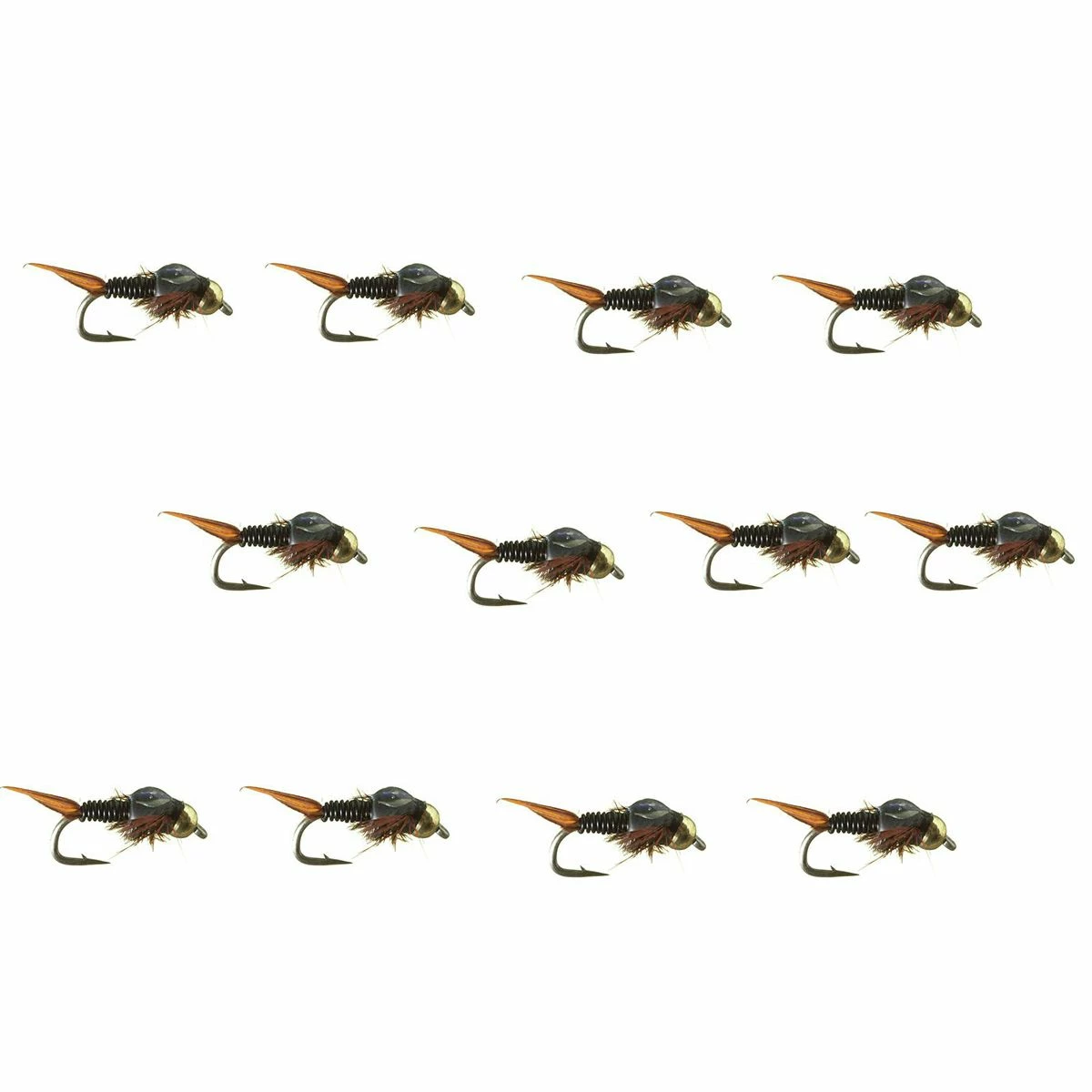 Budget ๐ BH Epoxyback Copper Nymph 12 Pack Montana Fly Company Nymphs ๐ 2 Budget ๐ BH Epoxyback Copper Nymph 12 Pack Montana Fly Company Nymphs ๐