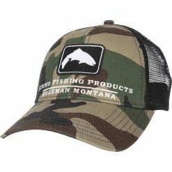 Promo ✔️ Trout Icon Trucker Hat Simms Fishing Hats & Neckwear 🧨