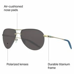 Brand new ❤️ Helo 580P Polarized 👓 Sunglasses Costa Men's Lifestyle 👓 Sunglasses 🌟 -Fly Fishing Shop MATCHABLU D3