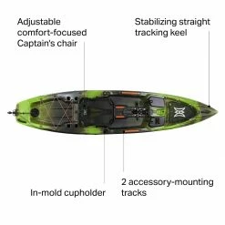 Deals 👏 Pescador 12.0 Pilot Kayak Perception Fishing Kayaks 🔥 -Fly Fishing Shop MSCM D4