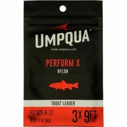 Outlet ✨ Perform X Trout Leader 3 Pack Umpqua Leaders 🌟 -Fly Fishing Shop S6X D1